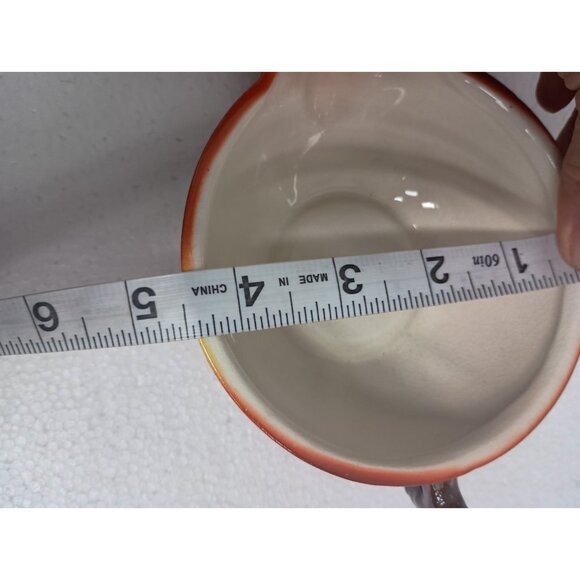 Vintage Maruhon Ware Ceramic Apple Teapot Shaped Cup Sugar Bowl Set Hand Painted - Picture 9 of 9